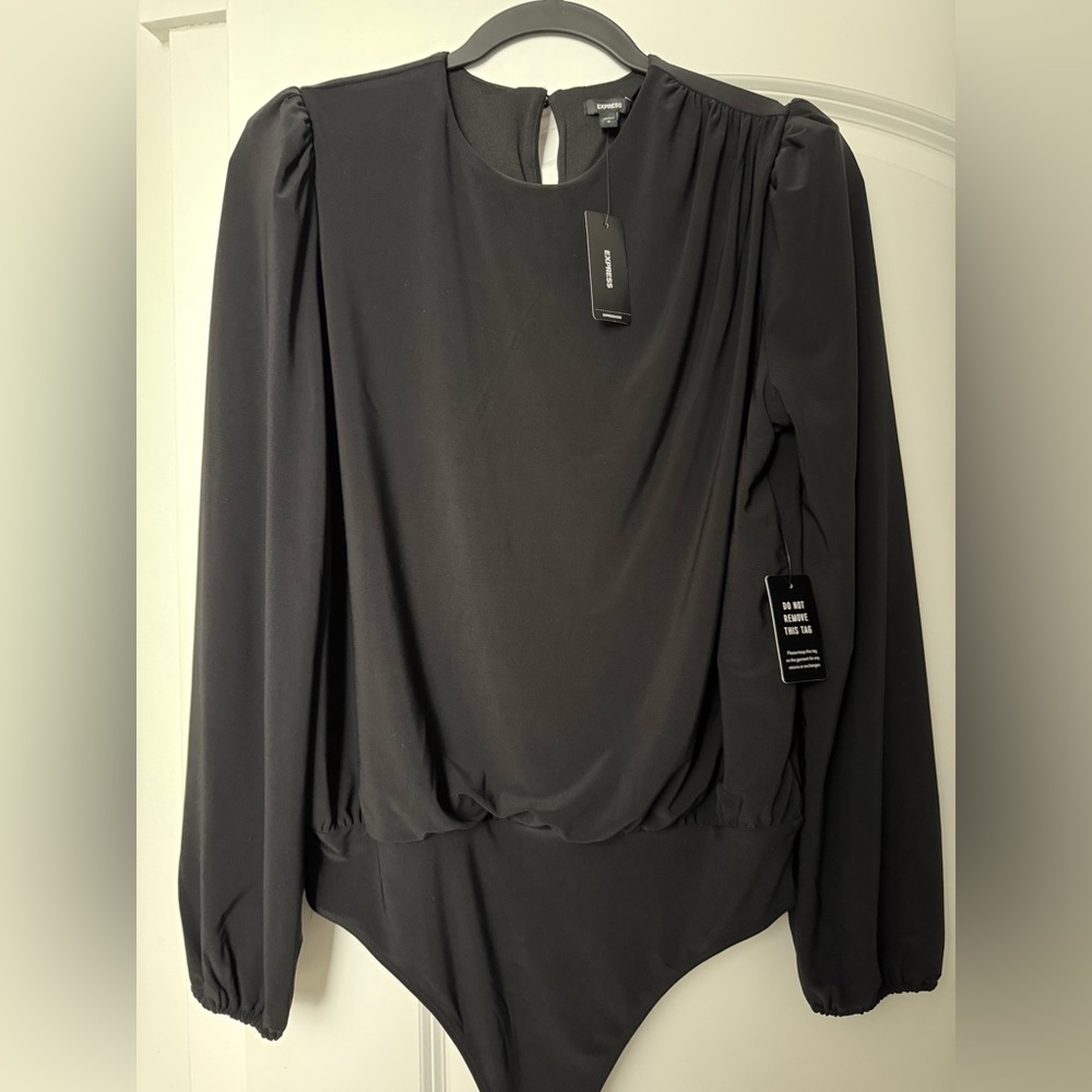 NWT Express Blouse bodysuit.  Black. Size M